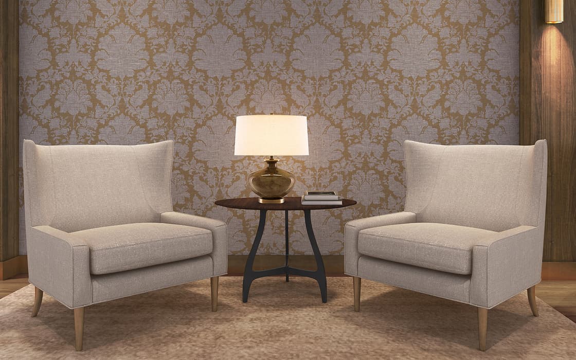 Watercolor Damask