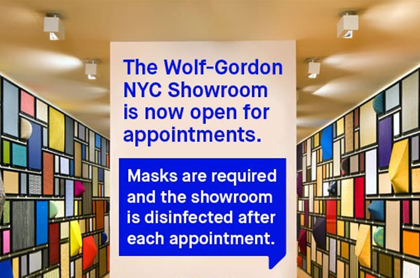 NYC Showroom Open For Appointments